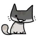 Стикер Кот Мяка