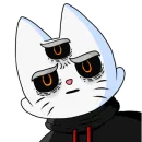 Стикер Кот Рукав