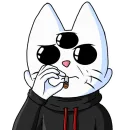 Стикер Кот Рукав