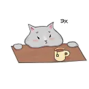 Стикер котичай