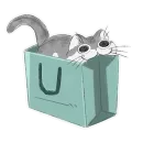 Стикер Котик Кирюга