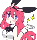 Стикер A Cute Little Rabbit Girl