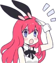 Стикер A Cute Little Rabbit Girl