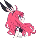 Стикер A Cute Little Rabbit Girl