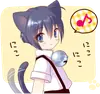 Boy of a black cat