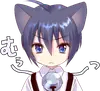 Стикер Boy of a black cat