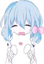 Стикер Light Blue Girl