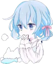 Стикер Light Blue Girl