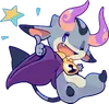 TINY DEVIL "HORN" STICKERS