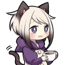 Стикер Сиамская кошечка