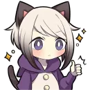 Стикер Сиамская кошечка