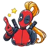Стикер Lady Deadpool
