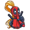 Стикер Lady Deadpool