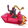 Стикер Lady Deadpool