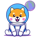 Стикер Lady Shiba