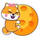 Стикер Lady Shiba