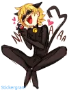 Стикер Lady bug Cat noir