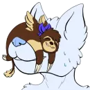 Стикер Lazy Sloth