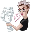 Стикер Елена Художник