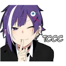 Стикер Ленивая тян