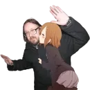 Стикер Летов and Anime