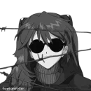 Стикер Летов and Anime