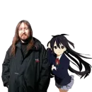 Стикер Летов and Anime