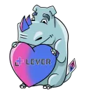 Стикер Lever Network