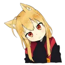 Стикер Лисичка тян