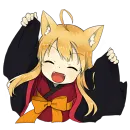 Стикер Лисичка тян