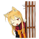 Стикер Лисичка тян