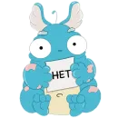 Стикер Милый монстр Кьюриосити