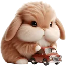 Стикер Вислоухий кролик