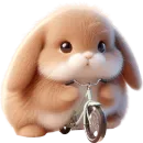 Стикер Вислоухий кролик