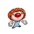 Стикер Little clown by Svetlana Krasnikova