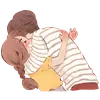 Стикер Любовь и Нястикс