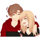 Стикер Любовь в воздухе