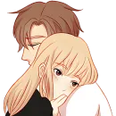 Стикер Любовь в воздухе