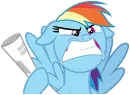 Стикер MLP Rainbow Dash