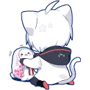 Стикер Мафу котик 2