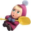 Стикер Маша и медведь