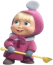Стикер Маша и медведь