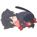 Стикер Мальчик котик