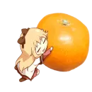 Стикер Мандаринка