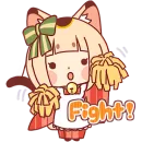 Стикер Манэкинэко тян