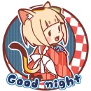 Стикер Манэкинэко тян