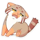 Стикер Манул Ур без текста