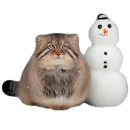 Стикер Winter Manul