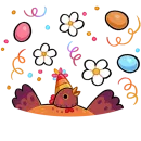 Стикер Маргаритка Без Текста