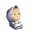Стикер Маша и Медведь